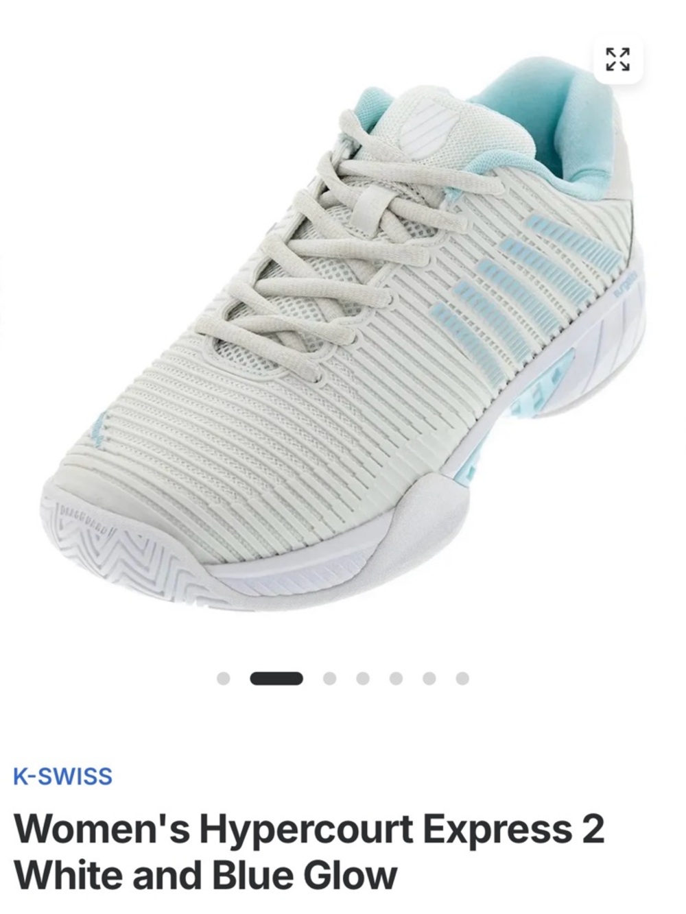 K-Swiss Women’s Hypercourt Express 2 Tennis Sneakers Size 7.5